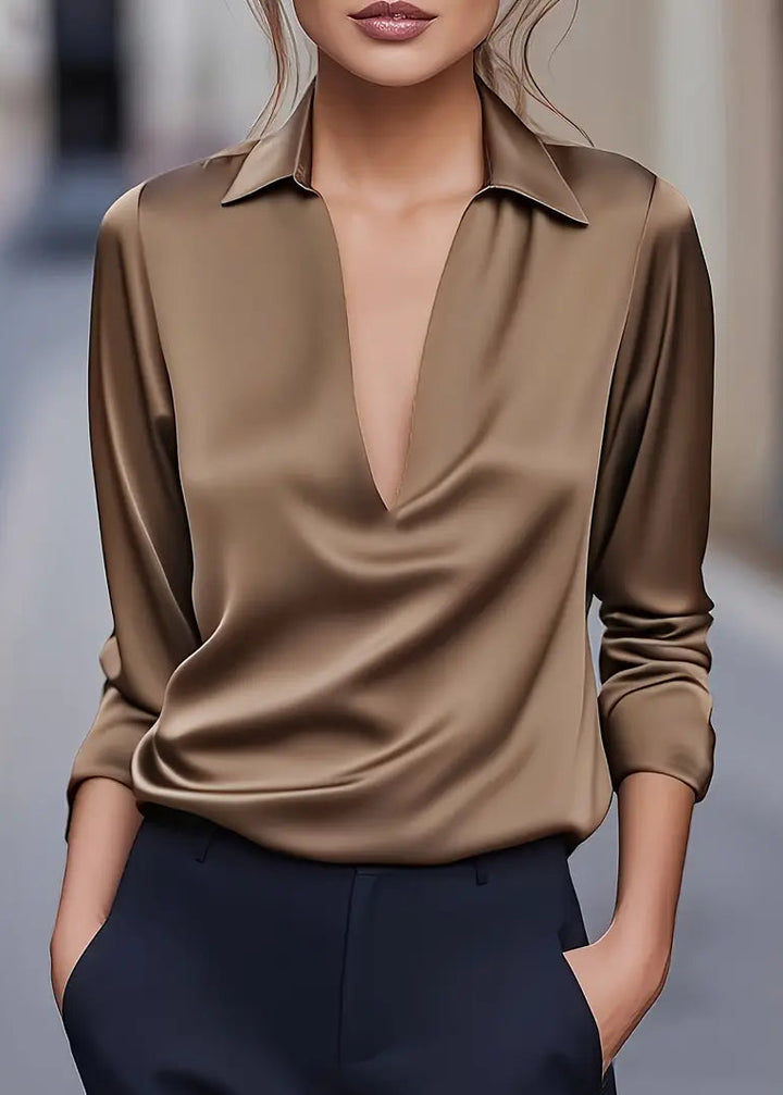 Nadia | Premium V-Neck Blouse