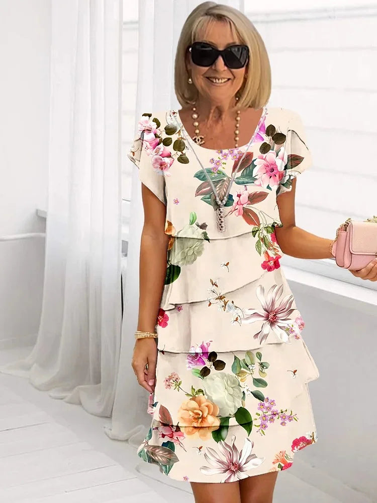 Mary | Elegant Printed Dress