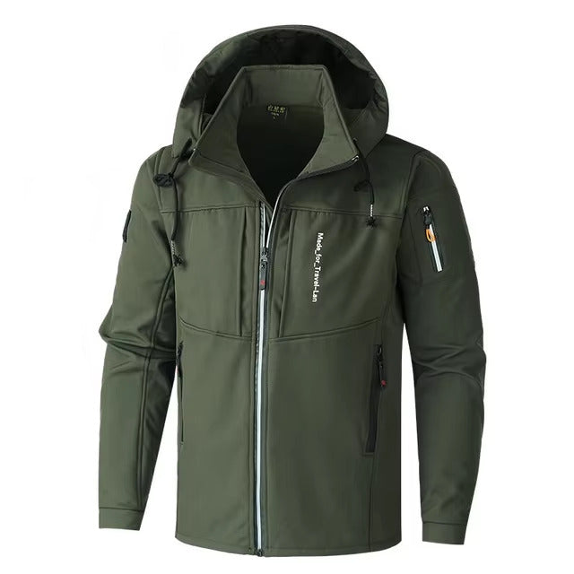 Keith | Fleece Lining Detachable Hood Jacket