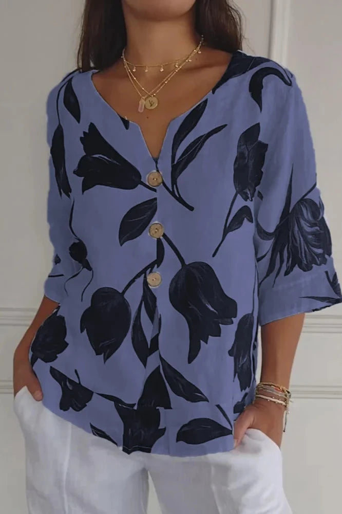 Saar | Floral Elegant Tunic Blouse