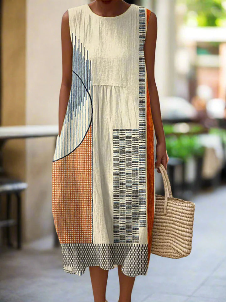 Vinnie | Elegant Geometric Design Dress
