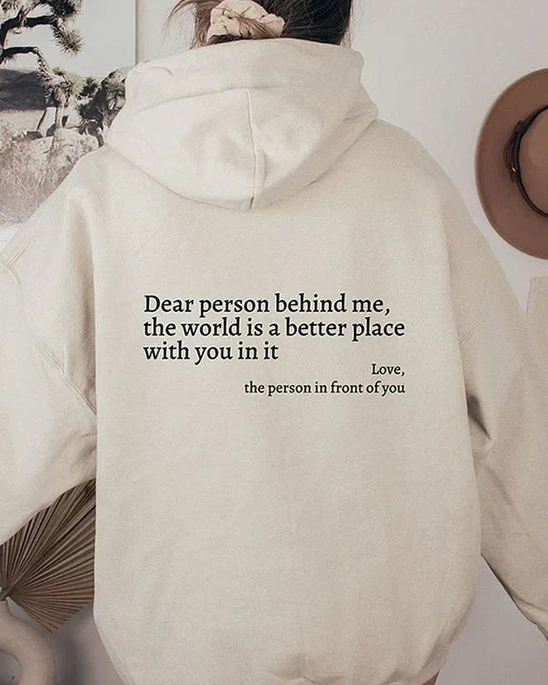 Esperanza | "Dear Person Behind Me" Sweatshirt