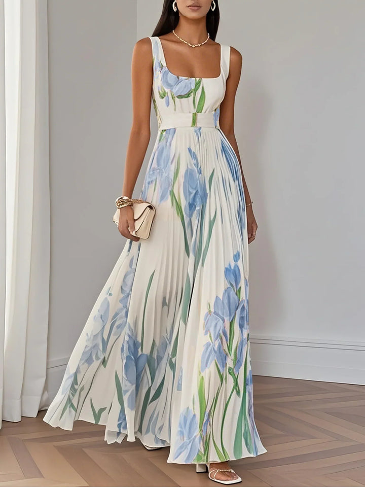 Mary | Elegant Pleated Maxi Dress