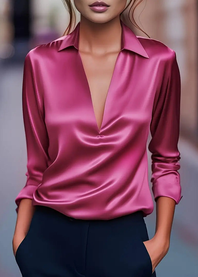 Nadia | Premium V-Neck Blouse