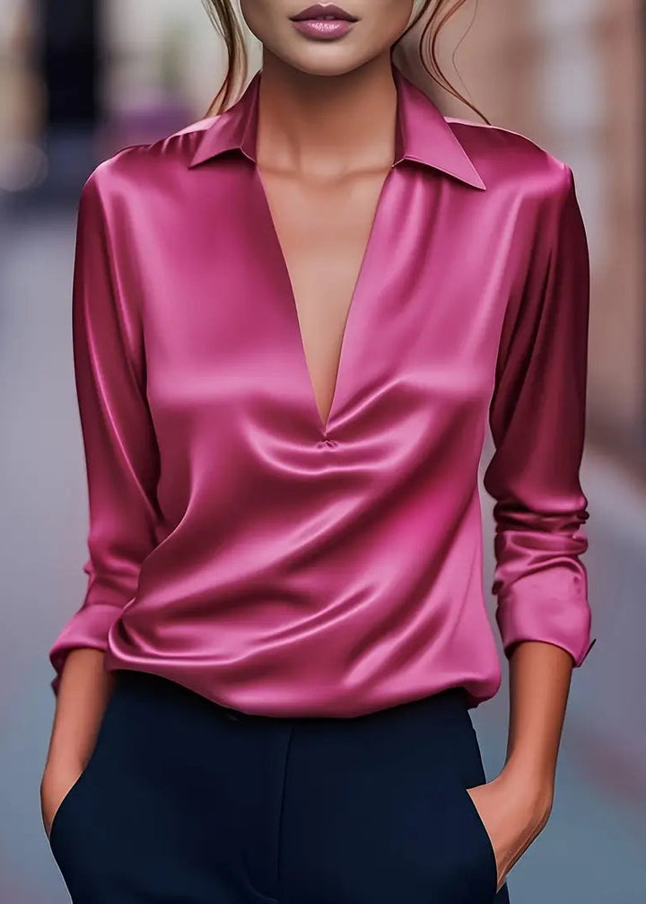 Nadia | Premium V-Neck Blouse