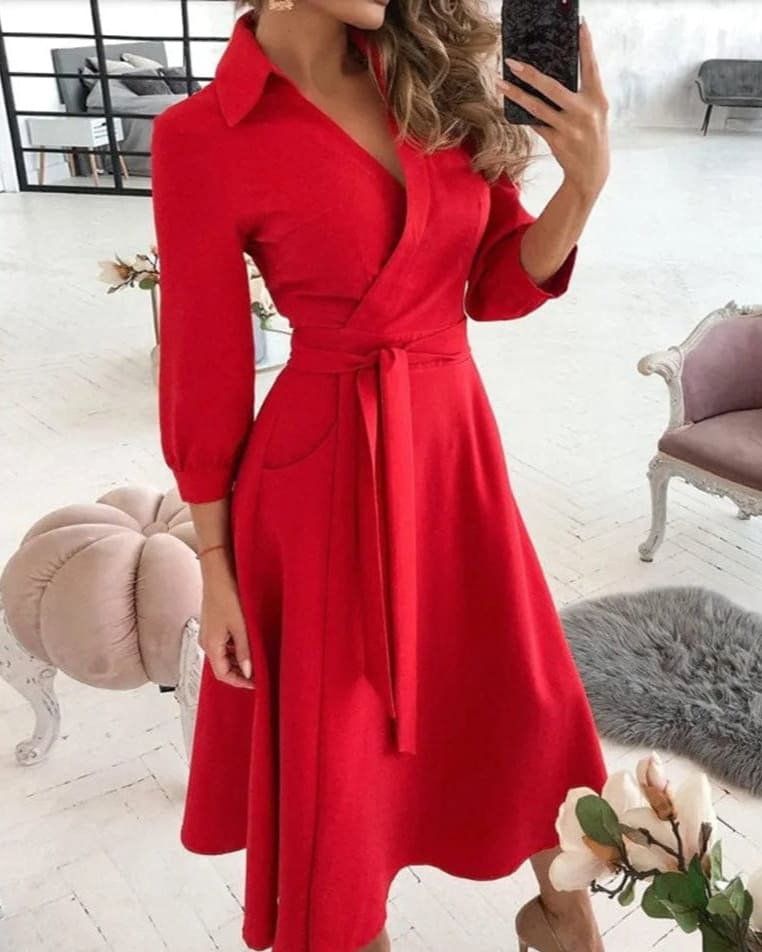 Leia | Elegant Midi Dress
