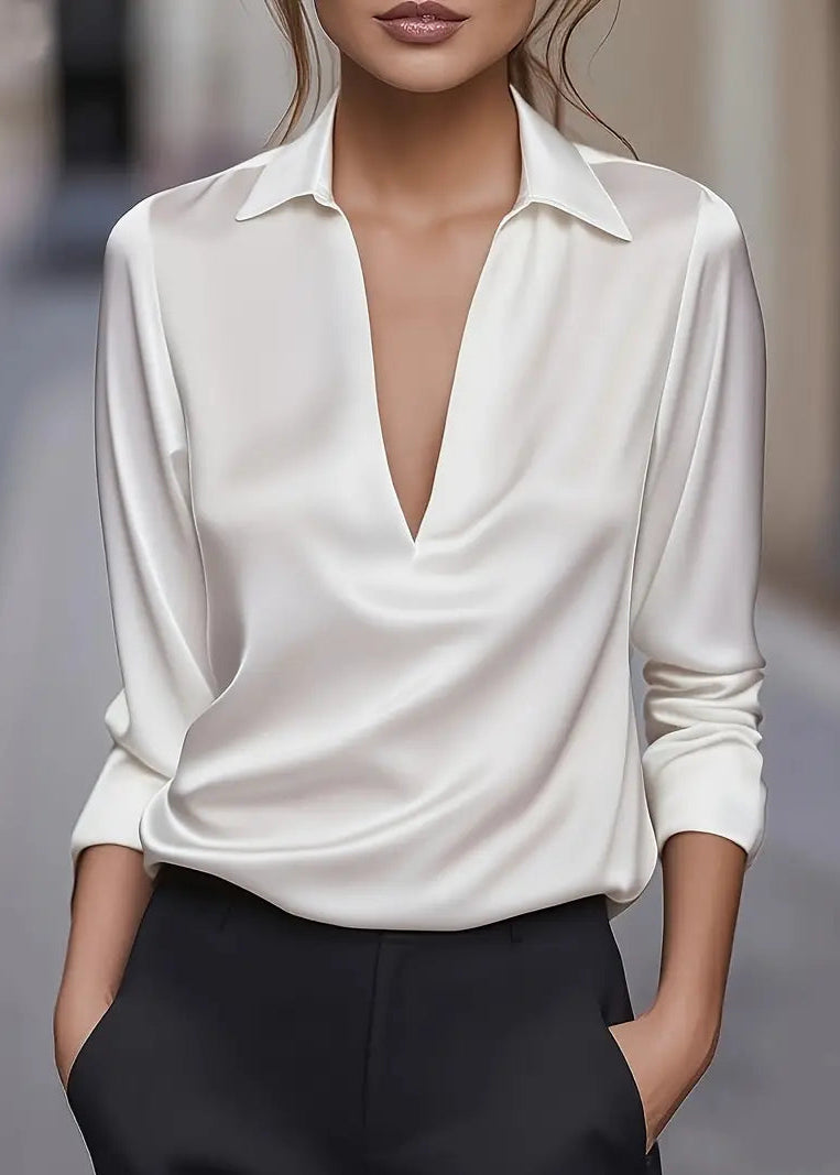 Nadia | Premium V-Neck Blouse