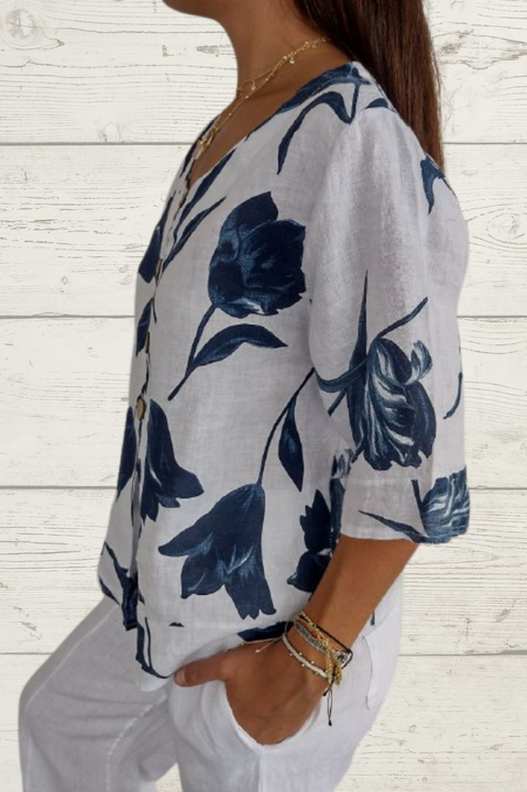 Saar | Floral Elegant Tunic Blouse