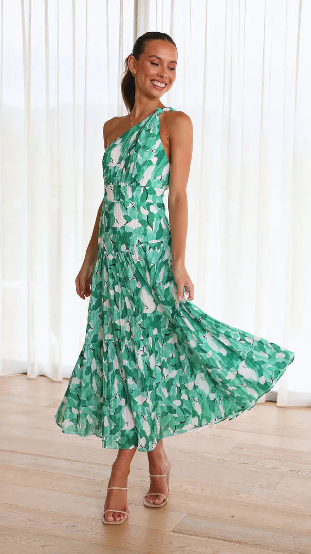 Ellen | One-Shoulder Midi Dress
