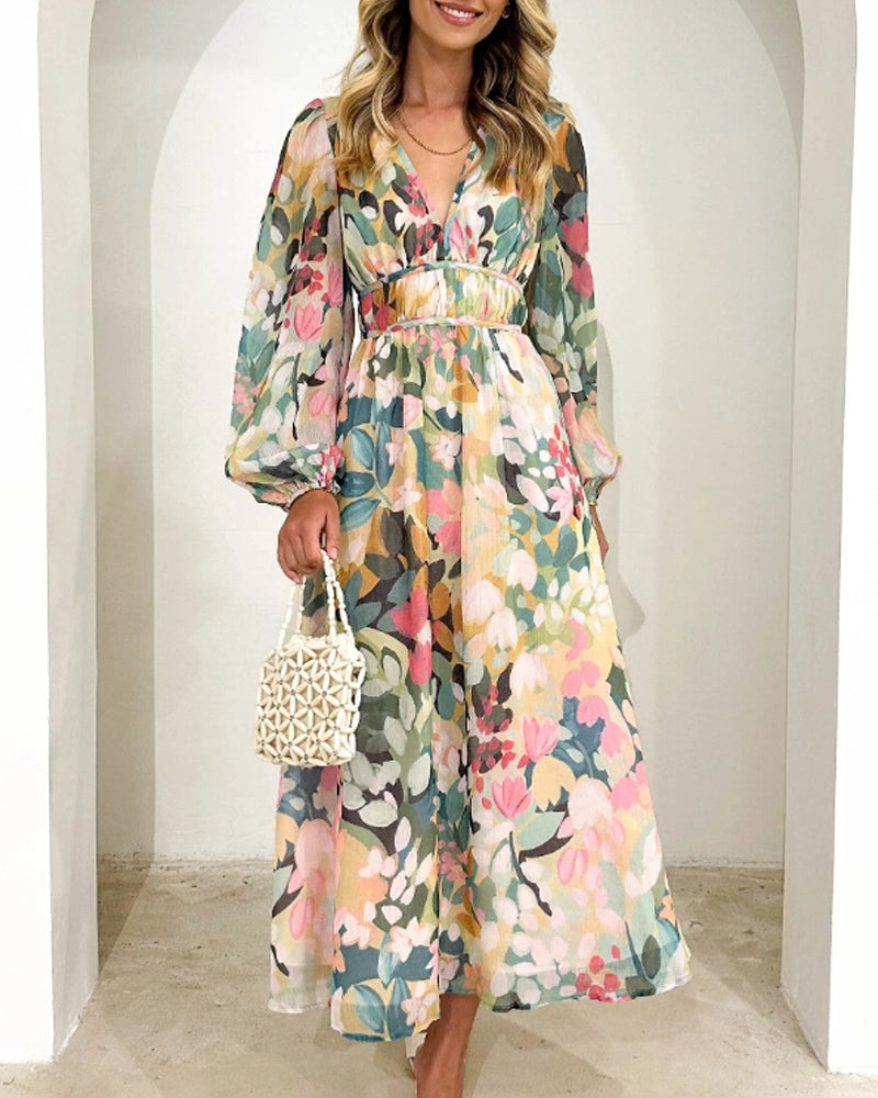 Sia | Refined Floral Printed Dress