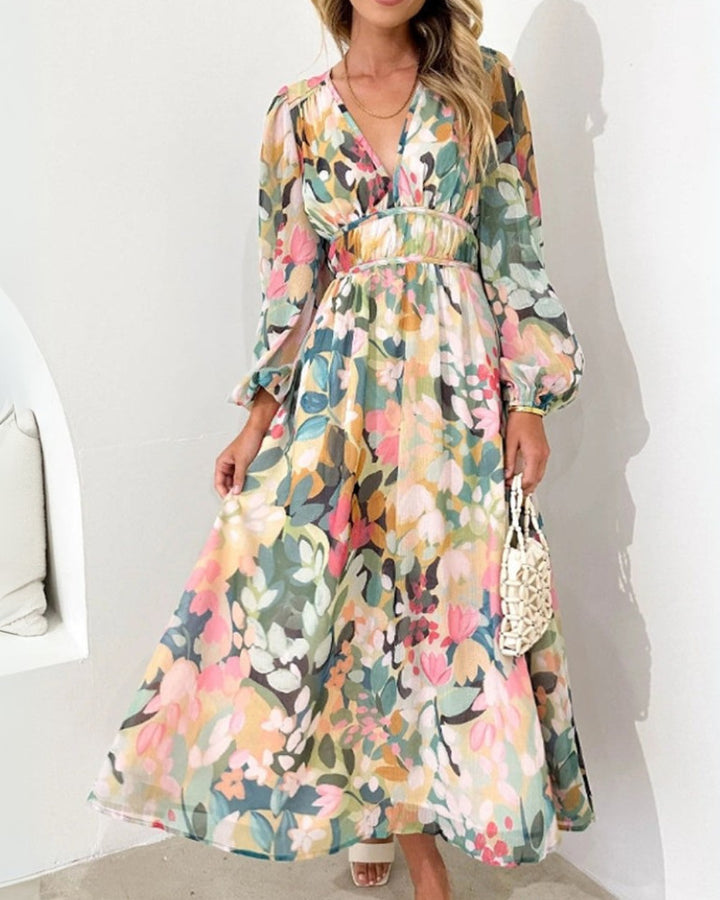 Sia | Refined Floral Printed Dress