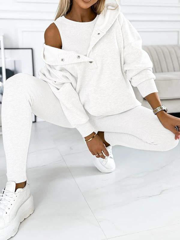 Alicia | 3-Piece Hooded Sweatshirt Suit