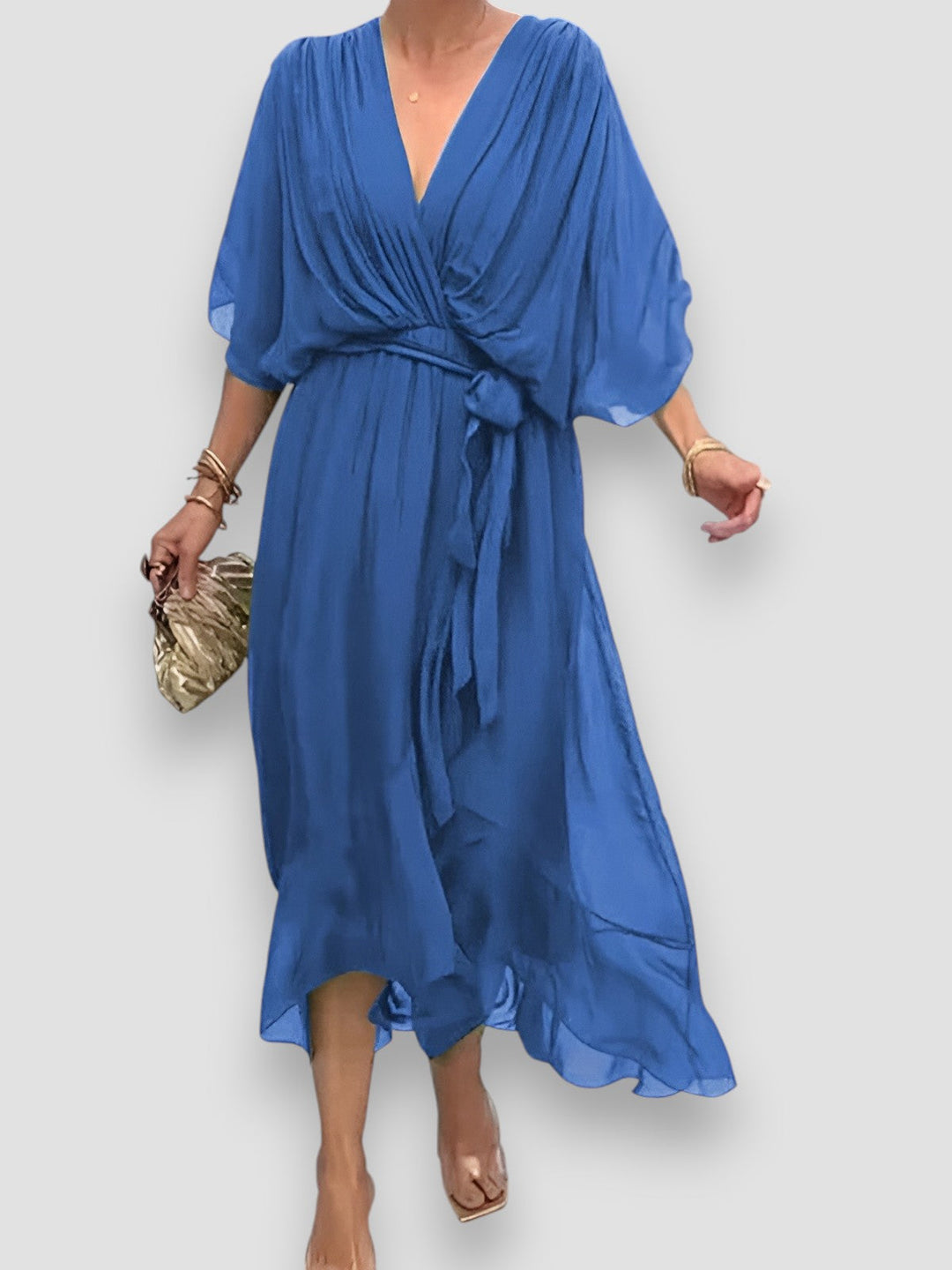Carmen | Elegant V-Neck Dress