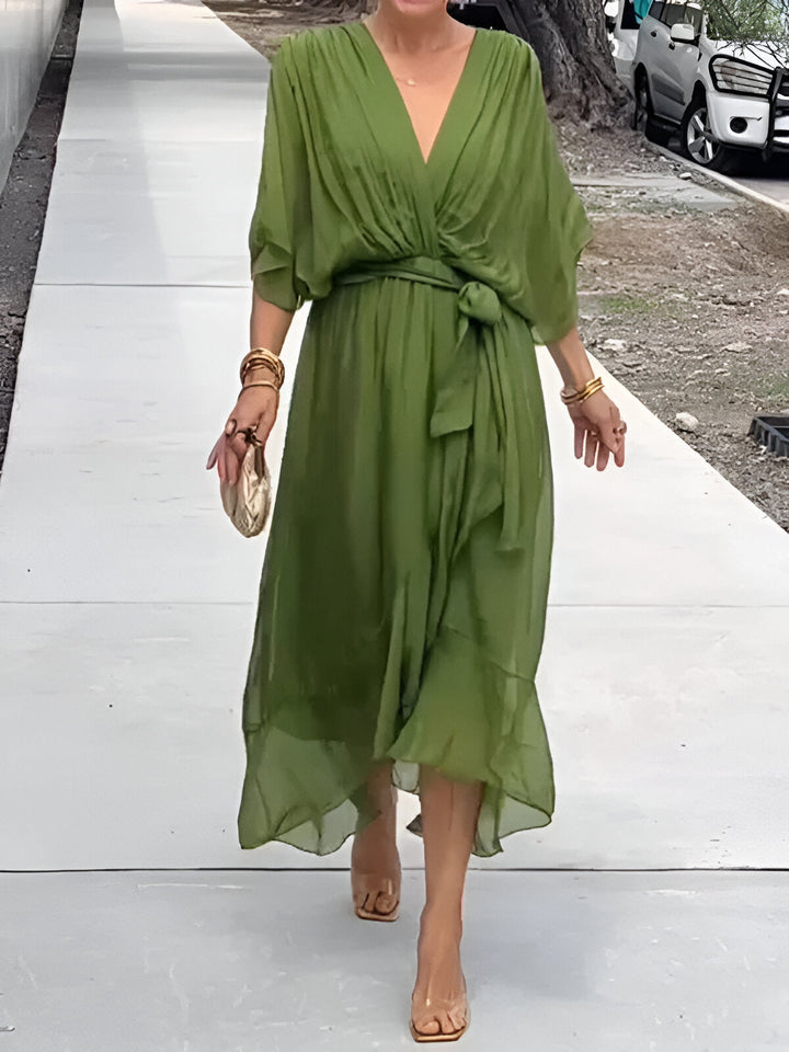 Hannah | Elegant V-Neck Dress