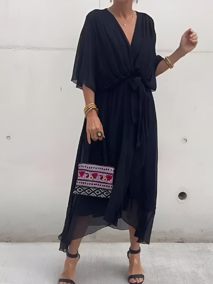 Hannah | Elegant V-Neck Dress