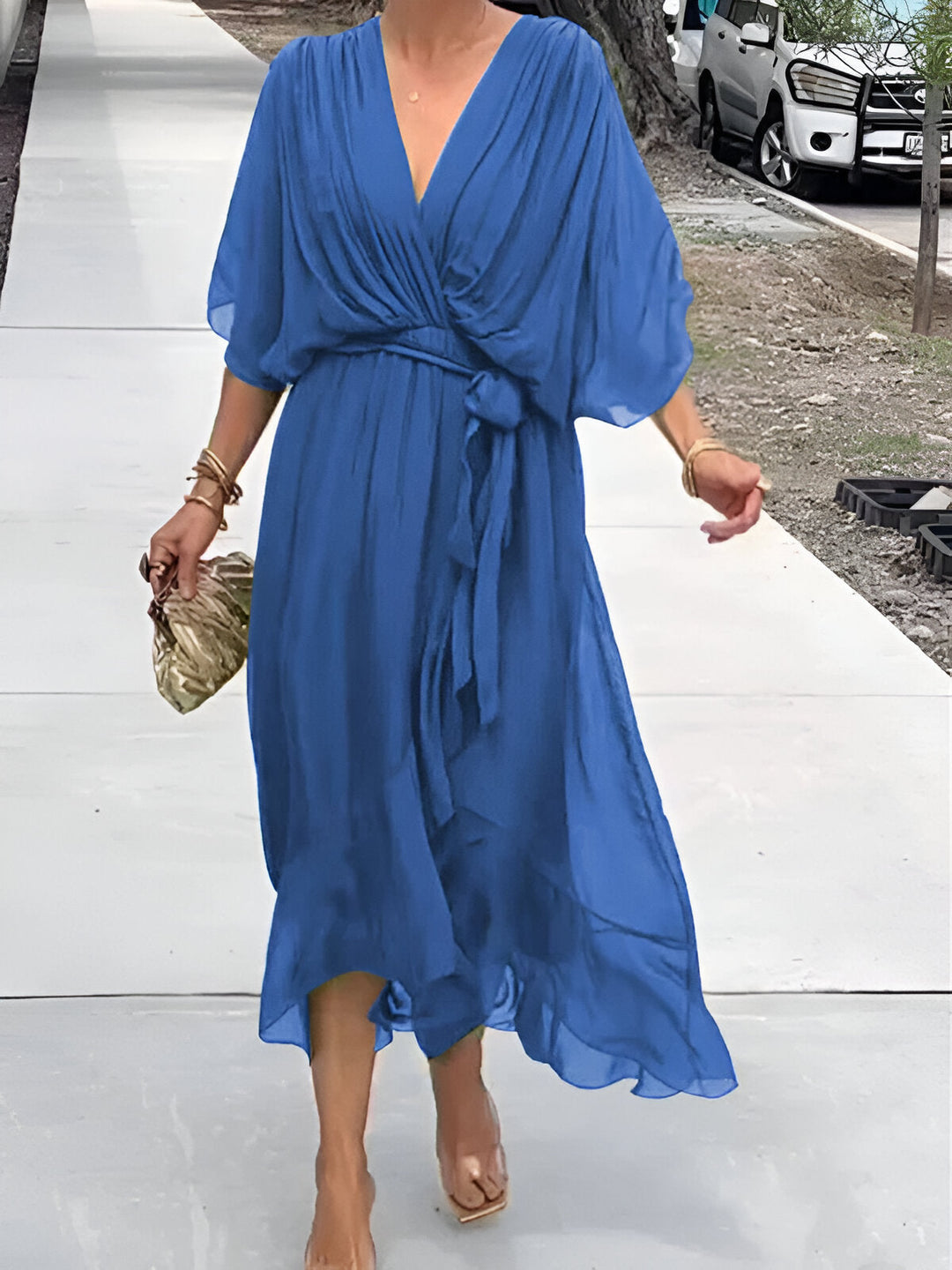 Hannah | Elegant V-Neck Dress