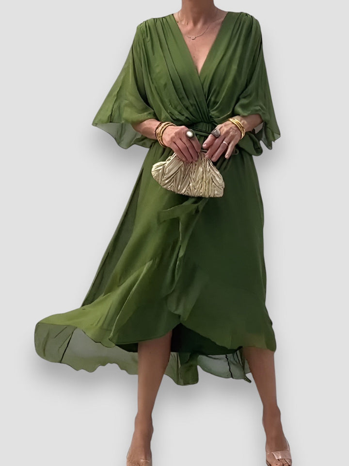 Carmen | Elegant V-Neck Dress