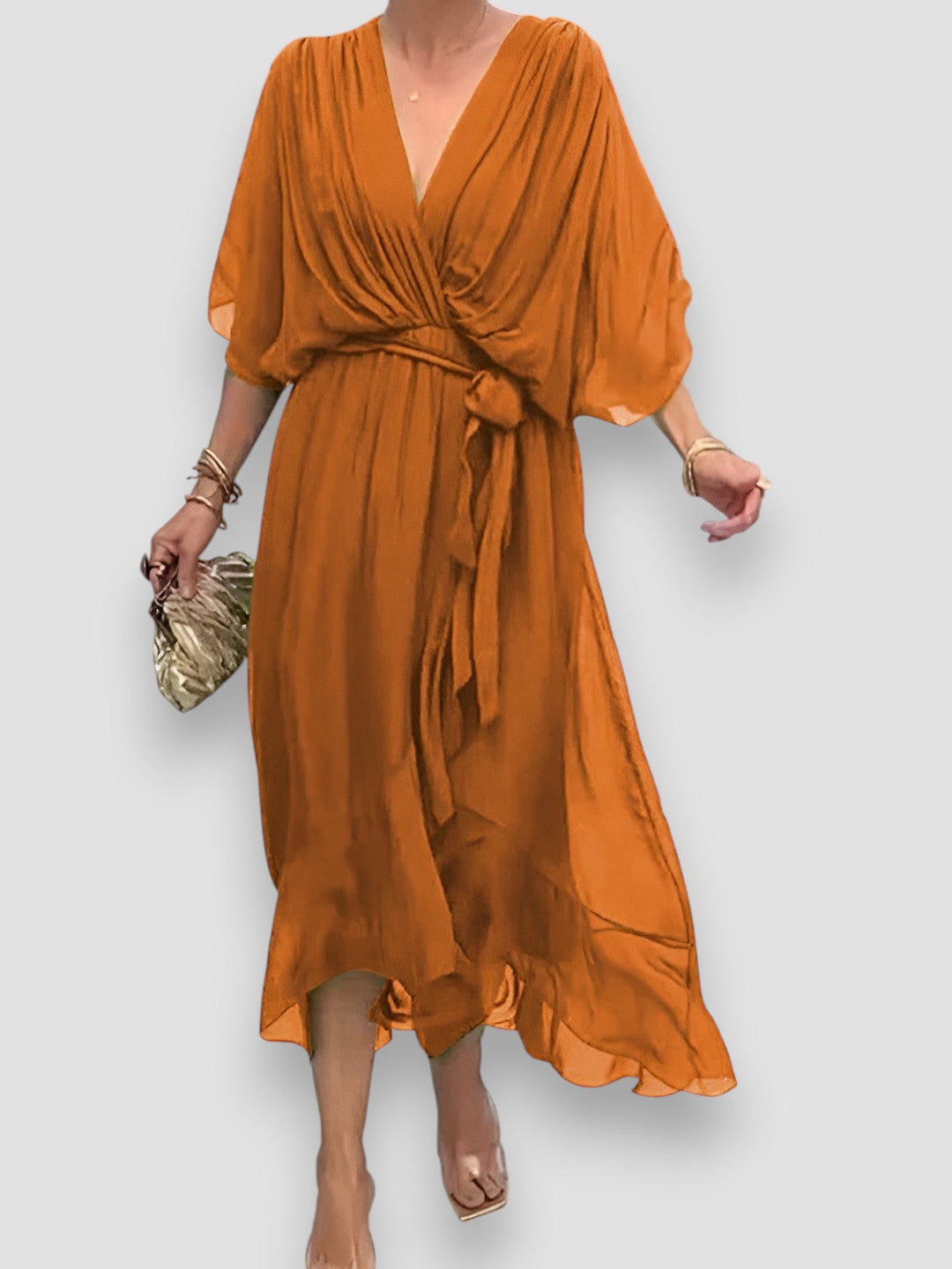 Carmen | Elegant V-Neck Dress