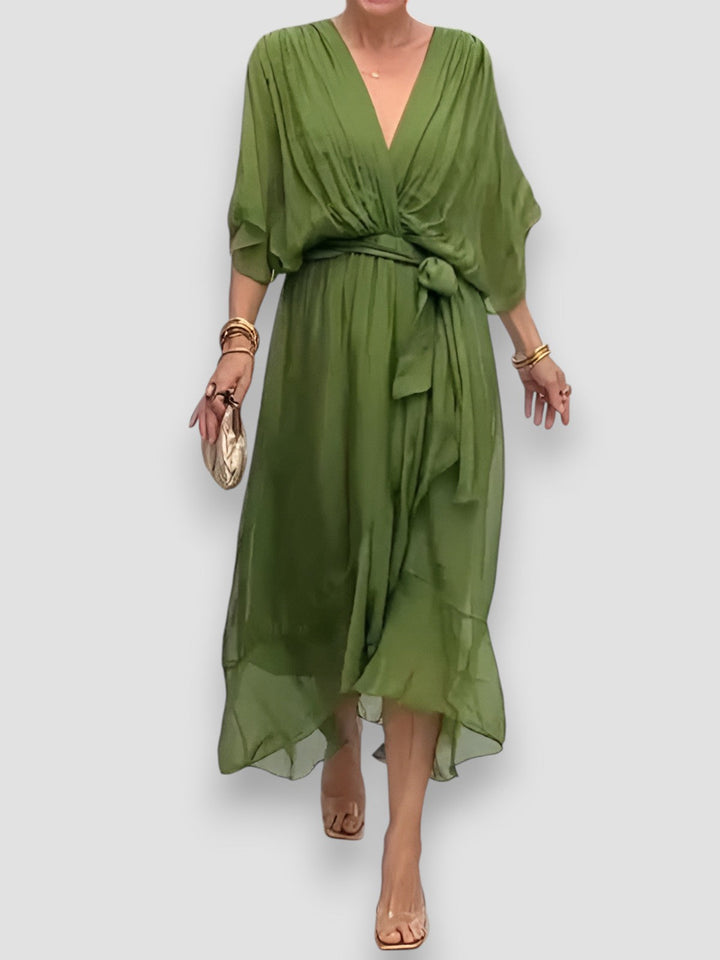 Carmen | Elegant V-Neck Dress