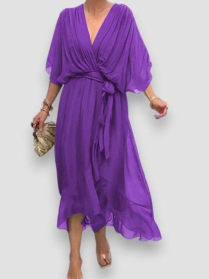 Carmen | Elegant V-Neck Dress