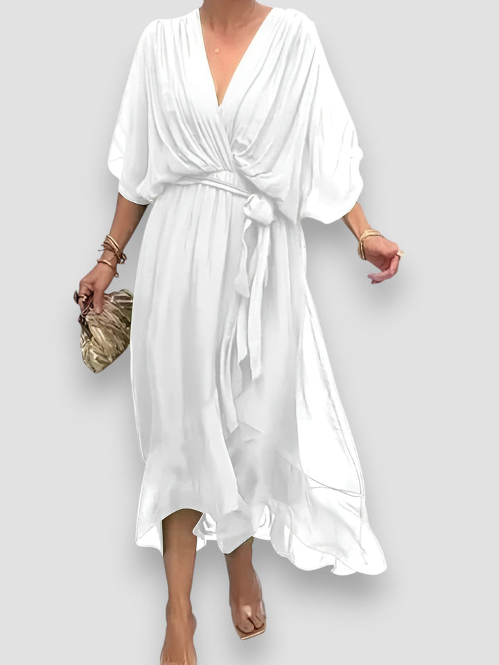 Carmen | Elegant V-Neck Dress