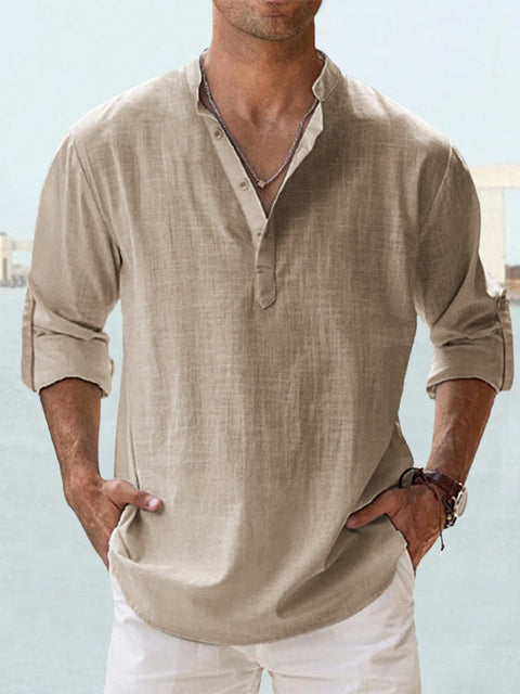 Jack | Henley Linen Shirt