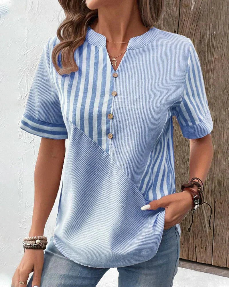 Peggy | Soft Striped Blouse