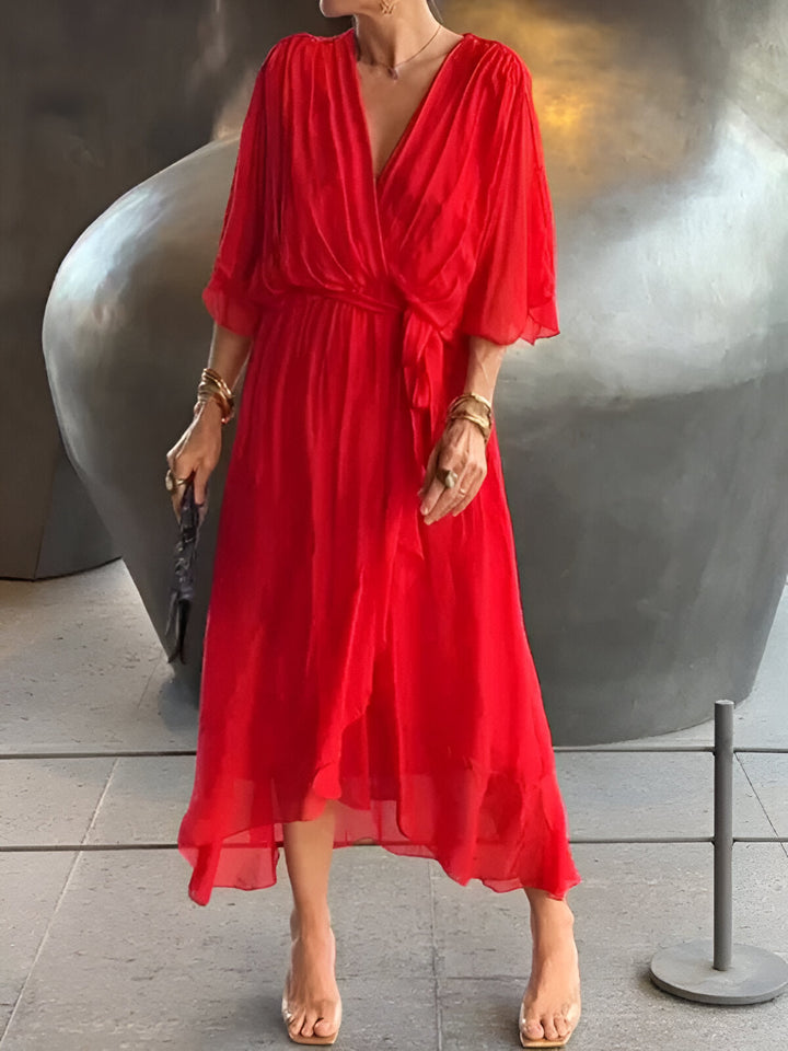 Hannah | Elegant V-Neck Dress