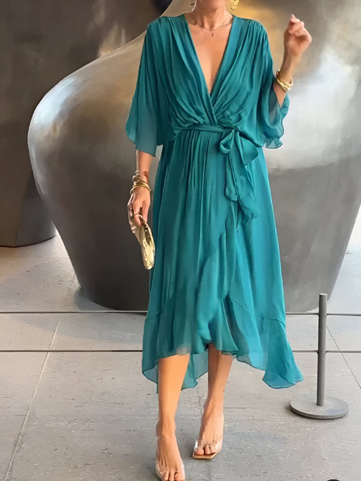 Hannah | Elegant V-Neck Dress