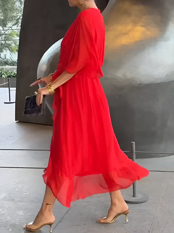 Hannah | Elegant V-Neck Dress