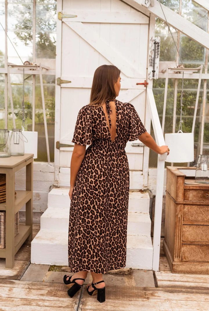 Stella | Elegant Leopard Print Dress