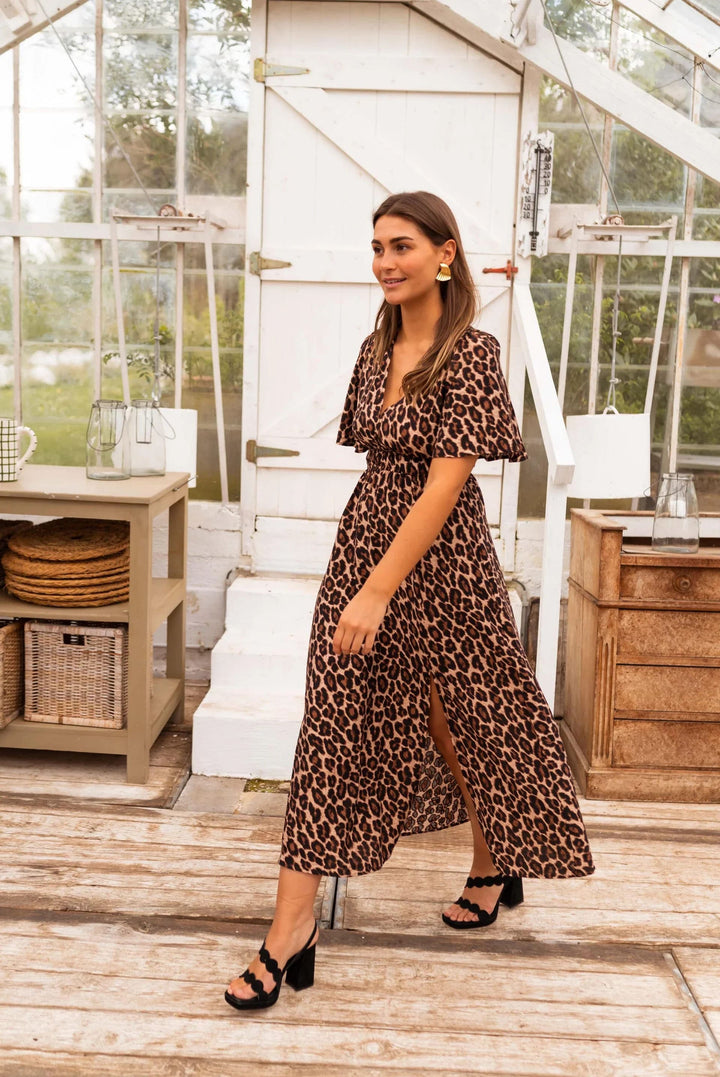 Stella | Elegant Leopard Print Dress