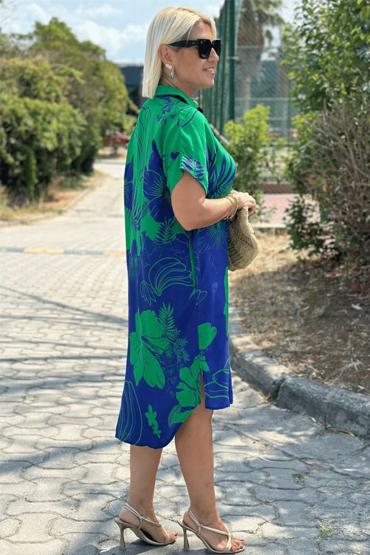 Naomi | Elegant Flower Print Dress